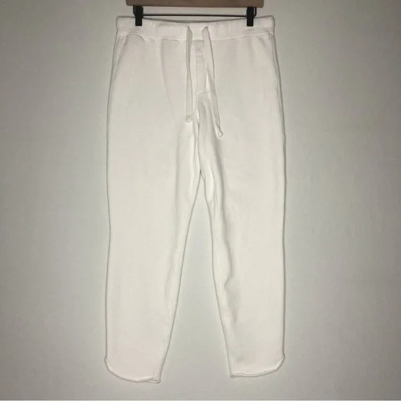 Frank & Eileen Christine Tulip Ankle Sweatpants White Sz M Medium EUC Cabincore - Picture 2 of 16